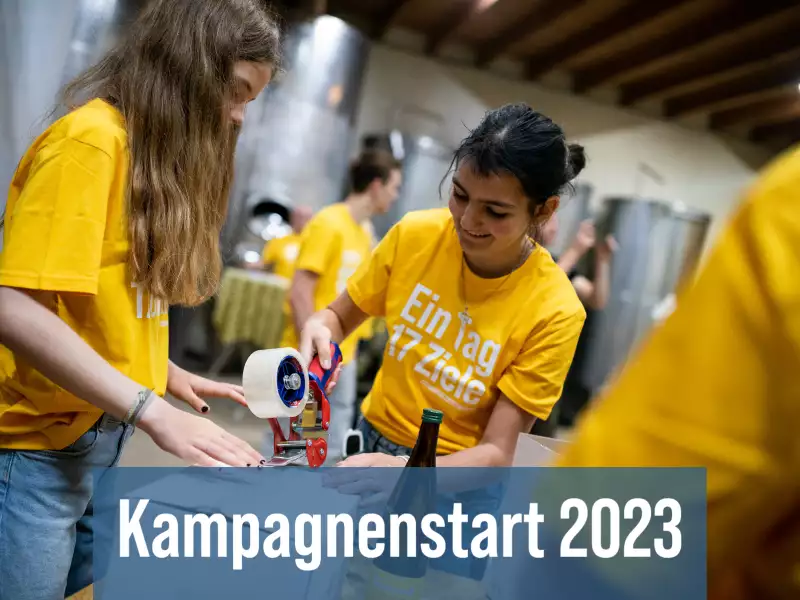 Start der neuen Schulkampagne „Aktion Tagwerk“ 2023